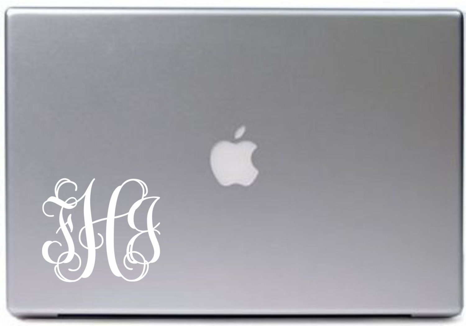 Custom Monogram Vinyl MacBook Stickers Mac Decal Apple MacBook Decals