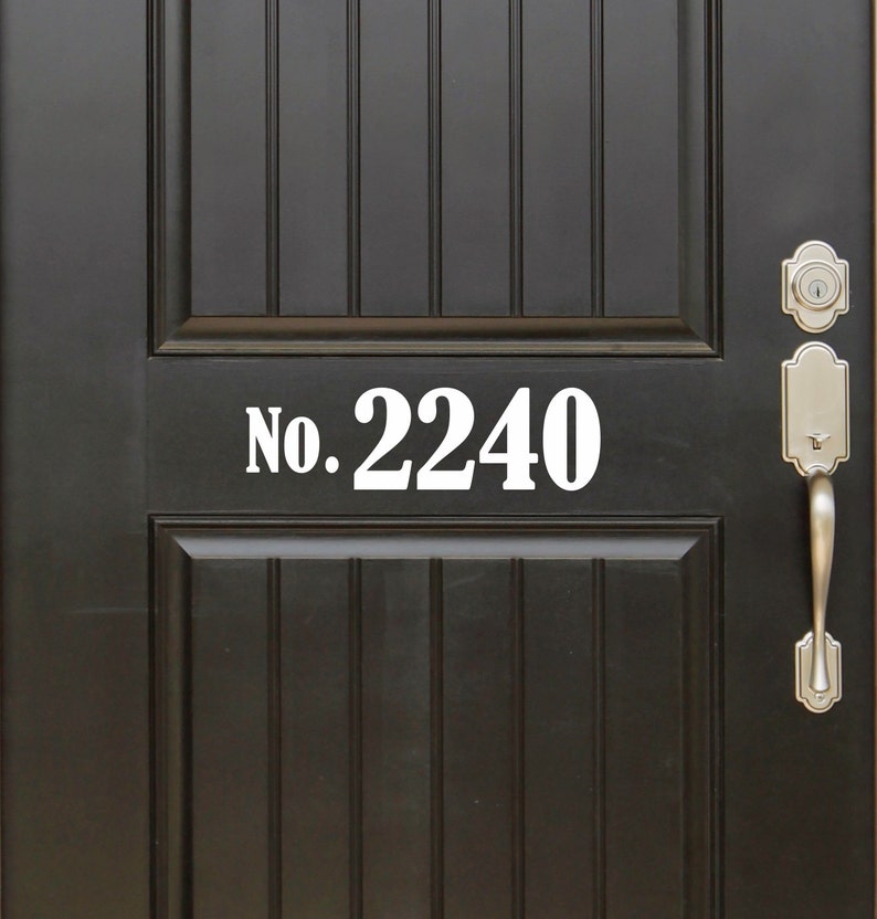Vinyl Decals Door Numbers Decal, House Numbers, Front Door Decal Etsy