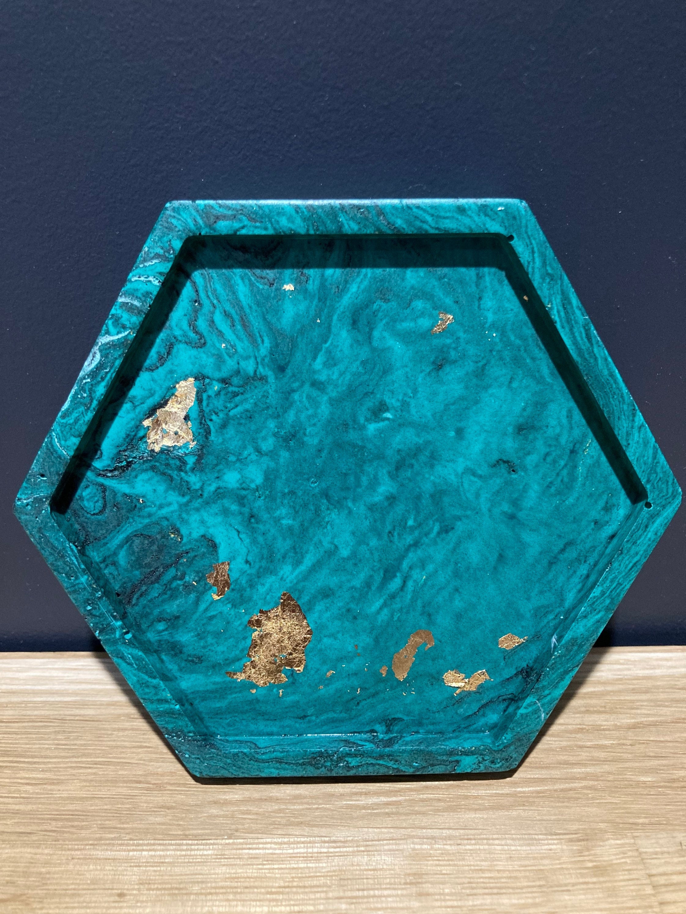 Coupelle Hexagonale en Jesmonite