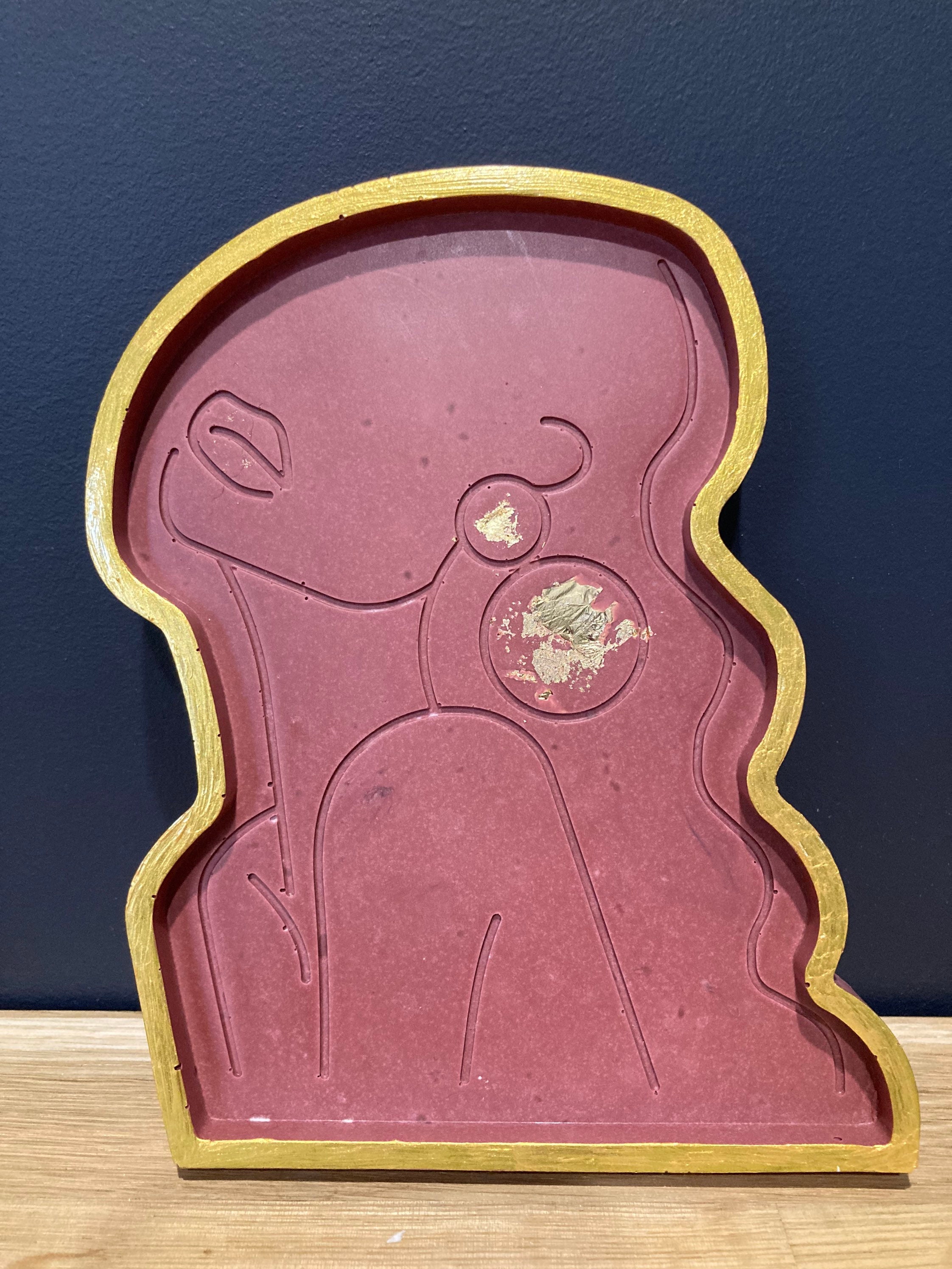 Plateau Femme en Jesmonite