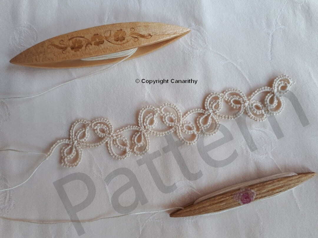 Tatted Ribbon Tatting Pattern Mirror Ribbon - Etsy