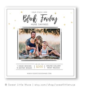 Black Friday Template - Black Friday Sale Ad Template - Photography Marketing Template