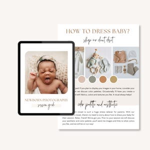 Newborn Photography Client Guide for Canva: Session Prep (Digital Download)