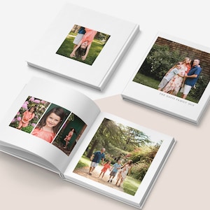 Albumsjabloon voor fotografen - Fotoboeksjabloon - Fotografiealbumsjabloon voor Photoshop - Familiefotografiealbum