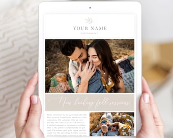 Photography Email Template - Email Newsletter Template - Digital Newsletter Template - Email Marketing Template