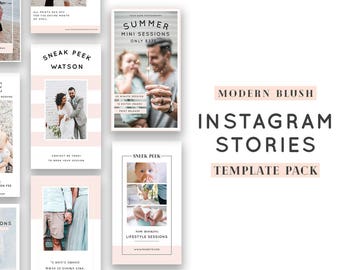 Instagram Stories Templates for Photographers - Instagram Templates - Instagram Story Template