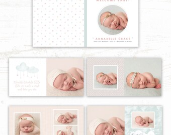 baby album template for photographers baby photo book etsy
