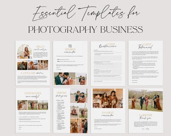 Photography Contract Template Bundle: Client & Pricing Guides (Canva Editable, Instant Download)