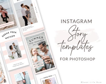 Instagram Story Templates for Photographers - Instagram Templates - Neutral Instagram Stories