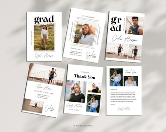 Canva Grad Card Template Bundle: Printable Cards for Senior Graduation (Digital Download)