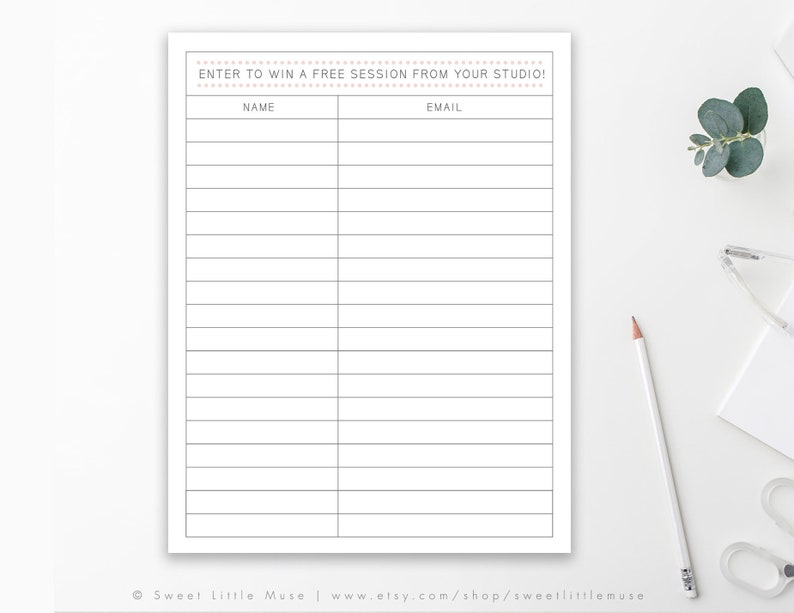 printable-email-sign-up-sheet-email-marketing-template-etsy-israel