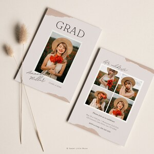 Invito per festa di laurea Canva, annuncio di laurea moderno, biglietto di laurea, biglietto di annuncio di laurea, invito di laurea