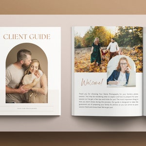 Family Photography Client Guide Template – What To Wear Session Prep + Welcome Guide