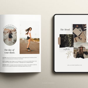 Photography magazine template, senior photography magazine, canva templates for photographers, digital magazine template, digital senior style guide, senior photography guide, mood board template