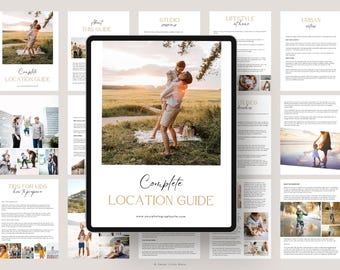 Photography Location Guide Template: Editable Client Guide (Canva)
