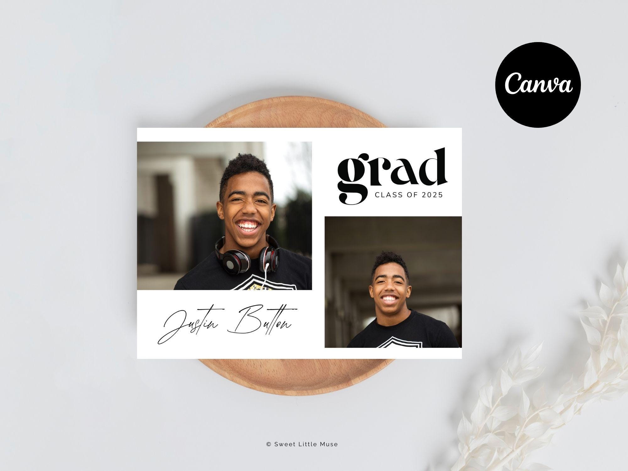 senior grad card templates Twin Graduation template for Photoshop and Canva which wraps around the card adding a unique high Top Tips for Offering Grad