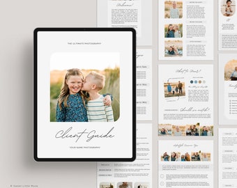 Photography Style Guide Template for Canva: Client Welcome Guide (Digital Download)
