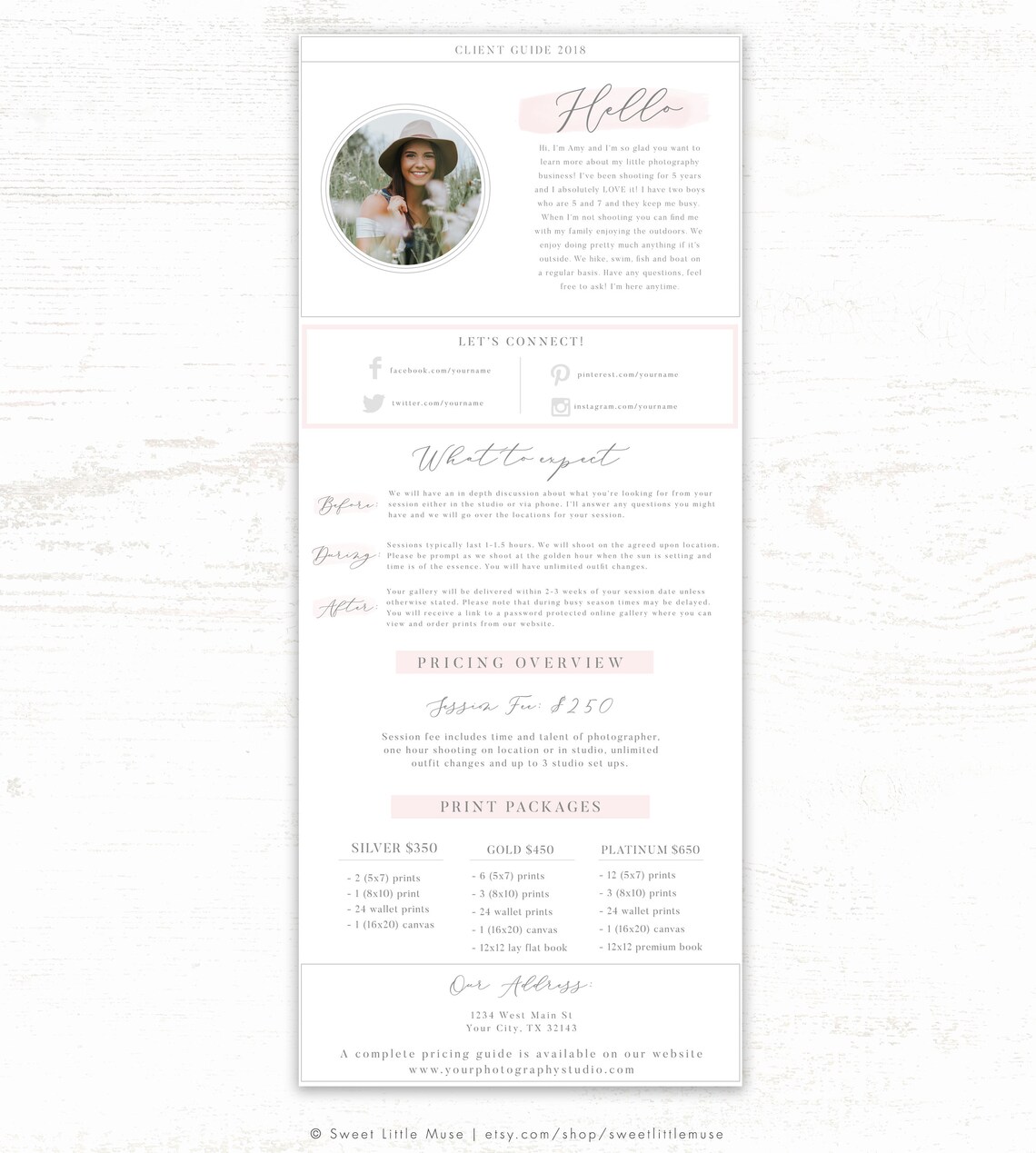 Photography Email Template for Email Newsletter Etsy
