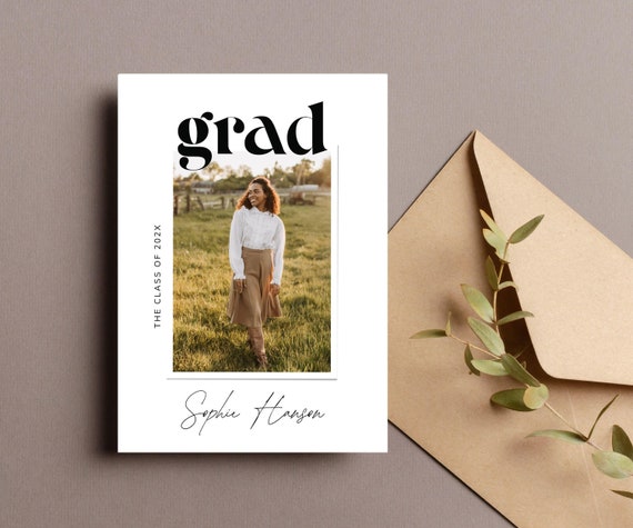 Senior Graduation Party Invitation Template: Editable Grad Announcement (Canva) Senior Graduation Party Invitation Template: Editable Grad Announcement (Canva)