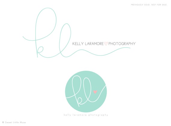 Custom Hand Written Initials Logo Custom Logo Design Ooak Etsy