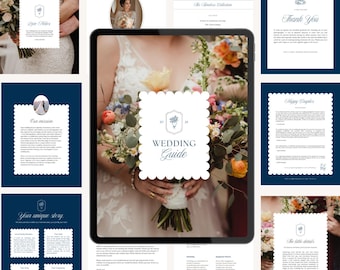 Wedding Photography Welcome Guide Template: Pricing, Wedding Shot List, Contract, Investment (Canva)
