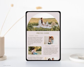 Photography Email Template Bundle Canva: Session Reminders & Pricing Guide (Digital Download)