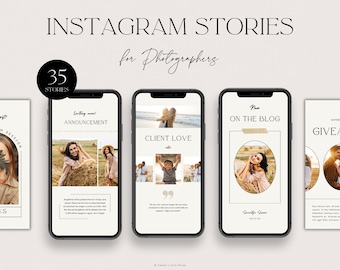 Editable Photography Social Media Template Bundle for Canva -Instagram Templates, Facebook