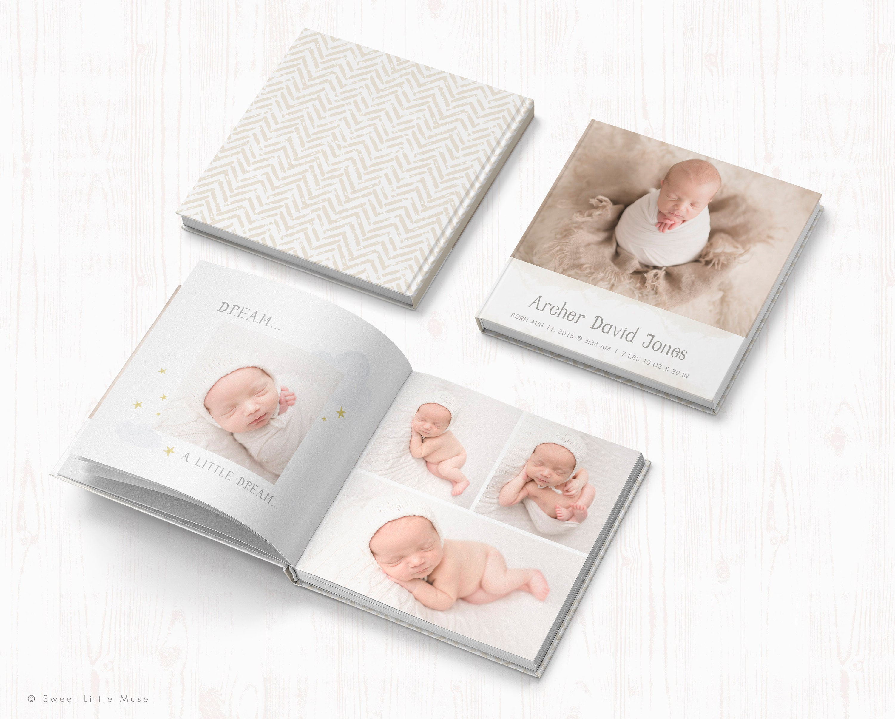 Baby Boy Photo Book Template Baby Album Template for Etsy