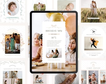 Photography Mini Session Templates – Canva Marketing Bundle (Digital Download)