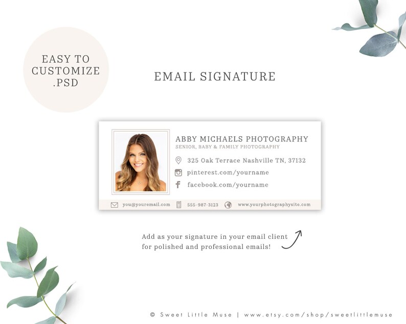 how to create custom email signature with photoshop