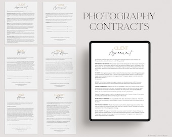 Photography Client Agreement Template for Canva – Model & Print Release Bundle