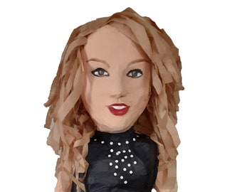 Custom Portrait Piñata, Superstar Party Decoration
