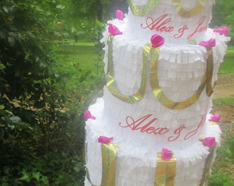 Cake piñata wedding cake piñata.