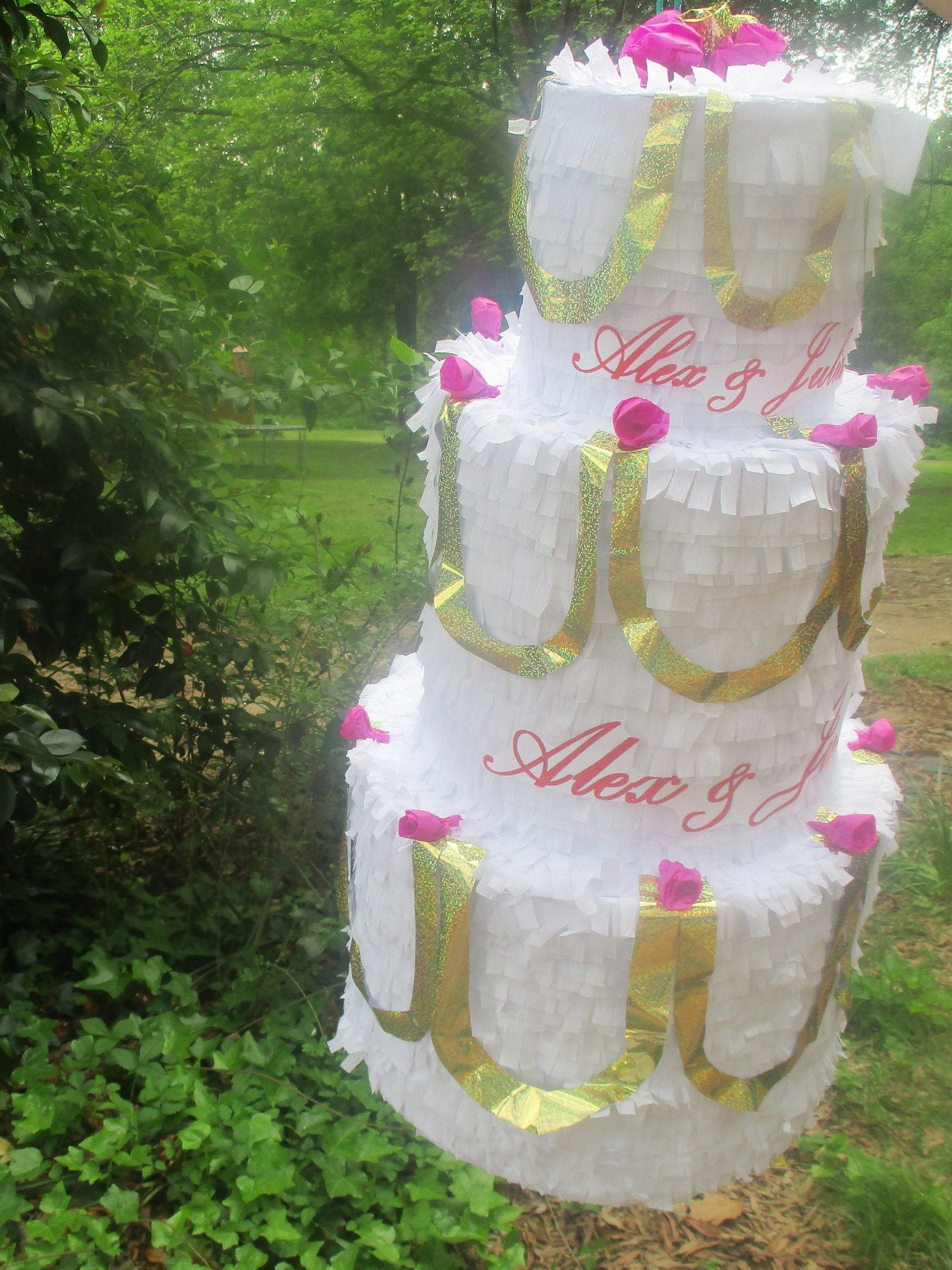 Custom Made Pinata wedding cake pinata wedding cake pinata Etsy