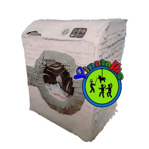 Custom made washing machine piñata, birthday party piñata 16 x 16 x 12