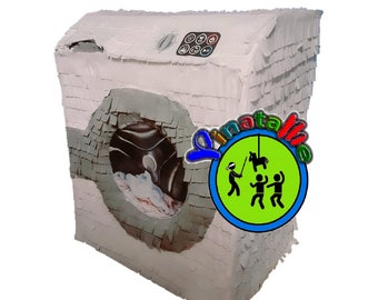Custom made washing machine piñata, birthday party piñata 16 x 16 x 12