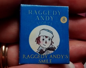 Dolls House 12th Scale  Raggedy Andy Stories - Raggedy Andy's Smile . Downloadable miniature book.