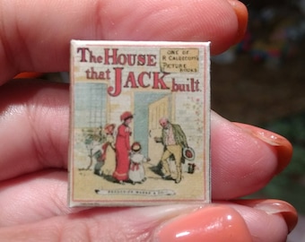 Dolls House 12th Scale The House that Jack Built . Kit form miniature book.