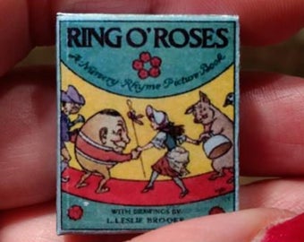 Dolls House 12th Scale Ring O' Roses A Nursery Rhyme Picture Book kit form