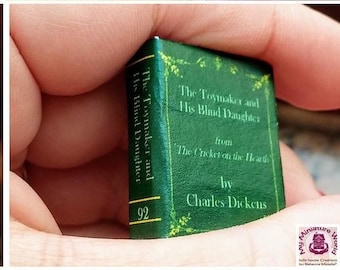 Dolls House 12th Scale The Toymaker and His Blind Daughter miniature book kit form