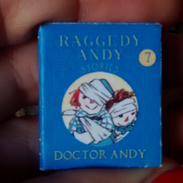 Dolls House 12th Scale  Raggedy Andy Stories - Doctor Raggedy Andy . Downloadable miniature book.