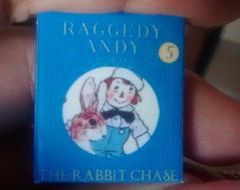 Dolls House 12th Scale Raggedy Andy Stories - The Rabbit Chase. Kit Form miniature book.