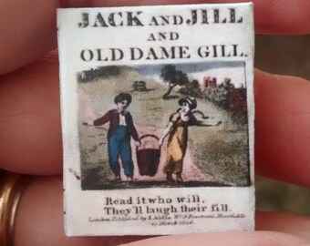 Dolls House 12th Scale Jack and Jill and Old Dame Gill. Kit Form miniature book.