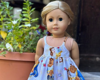 18" doll Belle Printed Dress