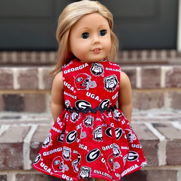 18in doll UGA Dawgs Gameday Dress