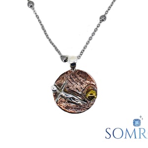 Alien - Handmade Sterling Silver and Copper Necklace