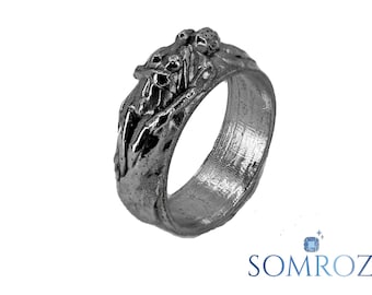 Amantes - Anillo de plata de ley hecho a mano