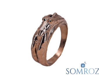 Anillo de plata de ley hecho a mano con voleibol