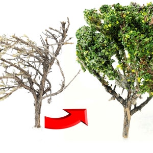 5 Model Tree Armatures Miniature For Dioramas, Wargaming, Railway Railroad Layout Scenery