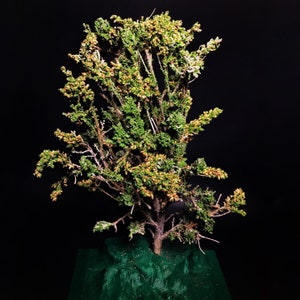 Large Green Completed Model Tree Miniature For Dioramas, Wargaming, Railway Railroad Layout Scenery